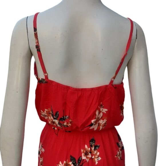 418133....Red Mimi Chica Floral Jumpsuit Size XS - Picture 6 of 8
